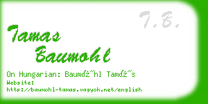 tamas baumohl business card